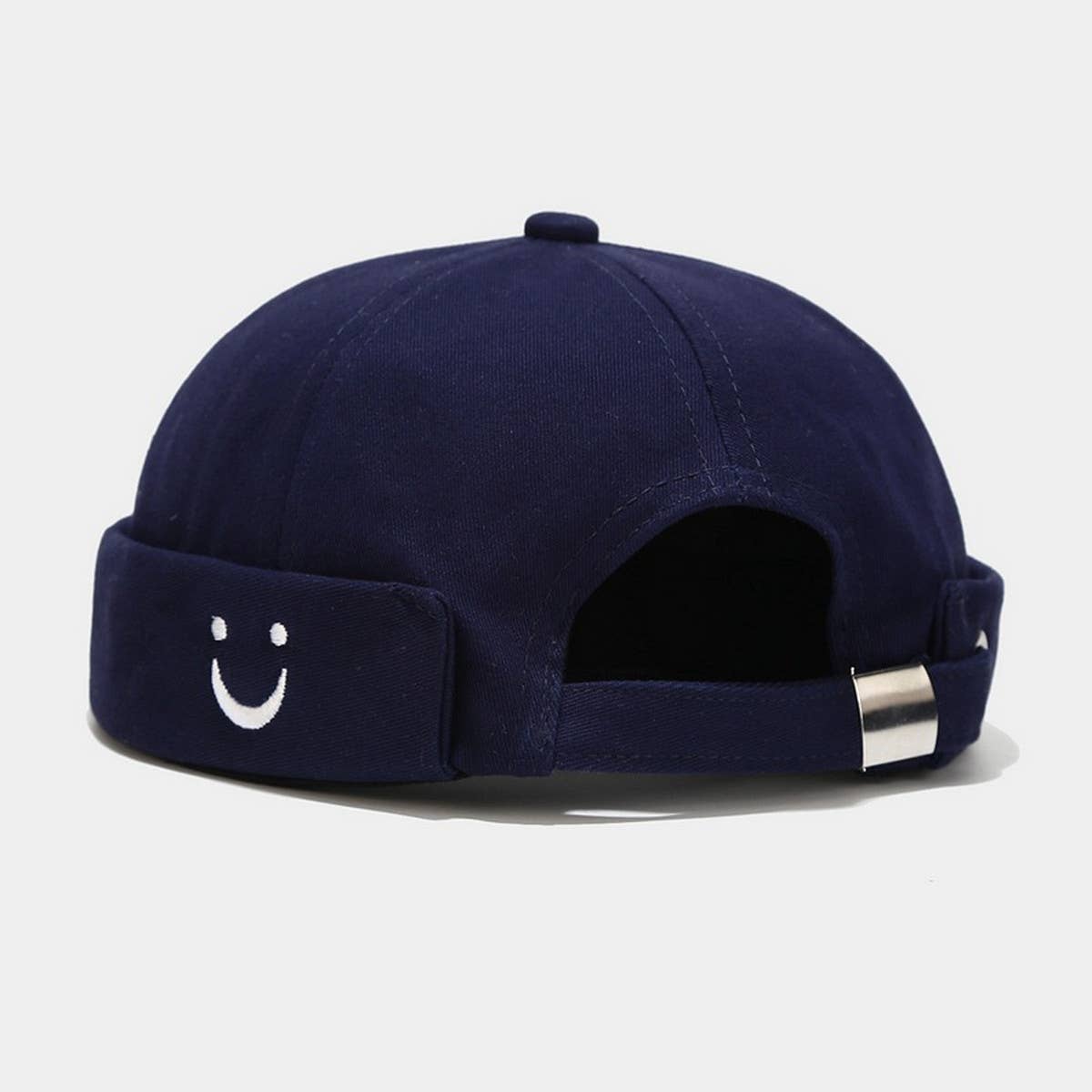 Cwah3171_Simple U Smiley Face Embroidered Beret