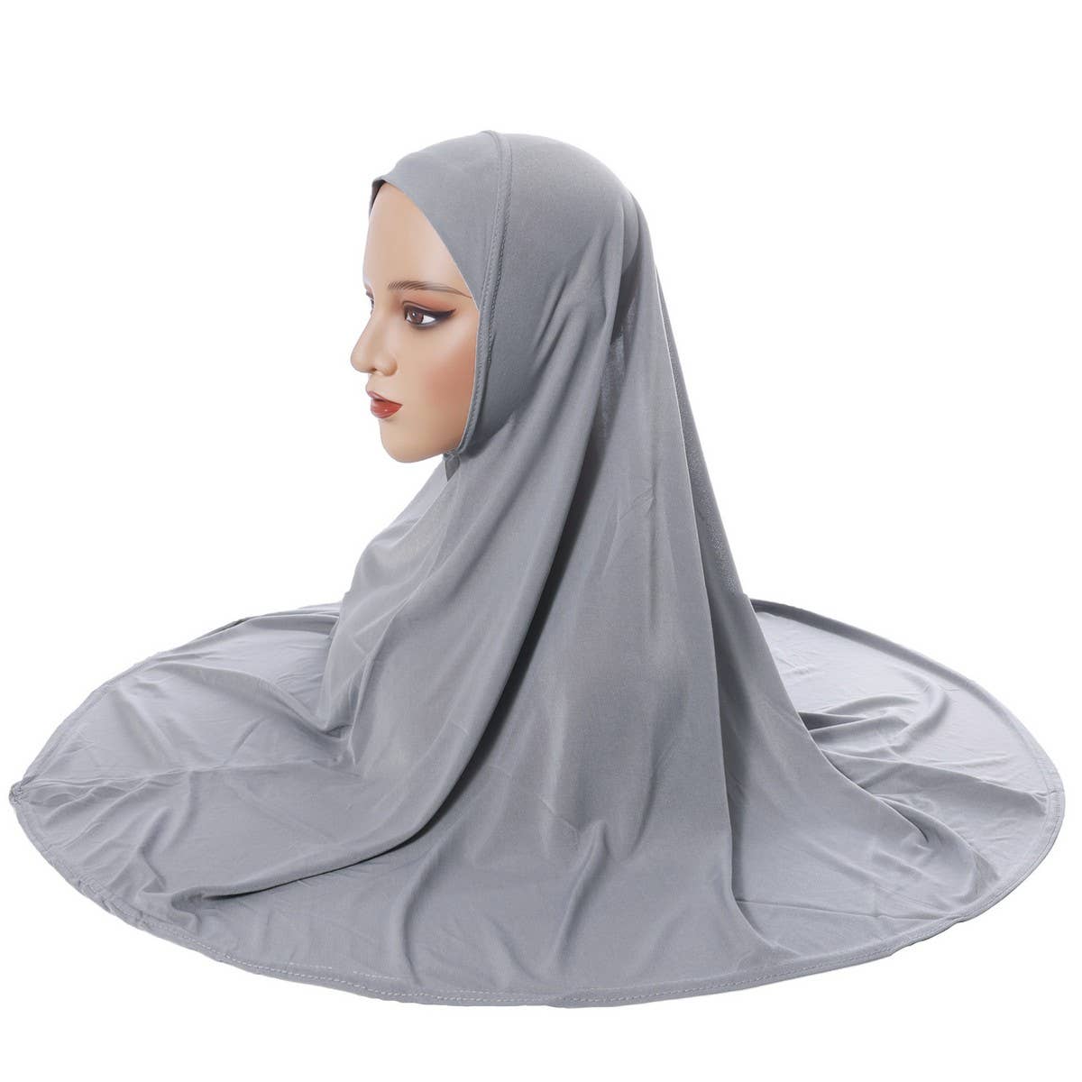 DOUBLE LAYER ROUND EDGE WOMENS HIJAB HEADSCARF_CWASC2421