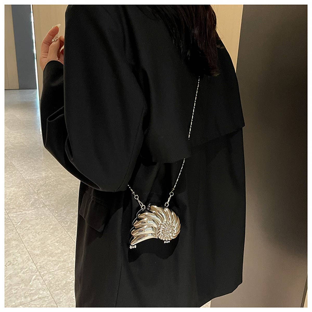 CONCH LIPSTICK CELEBRITY EVENING BAG CLUTCH BAG_CWAB3264