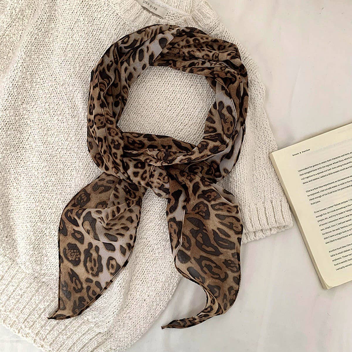 CHIFFON SCARF VERSATILE NECK WRAP HAIR ACCESSORY_CWASC1977