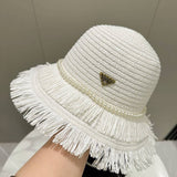 SUMMER BEACH VACATION TASSEL STRAW HAT_CWAH3511