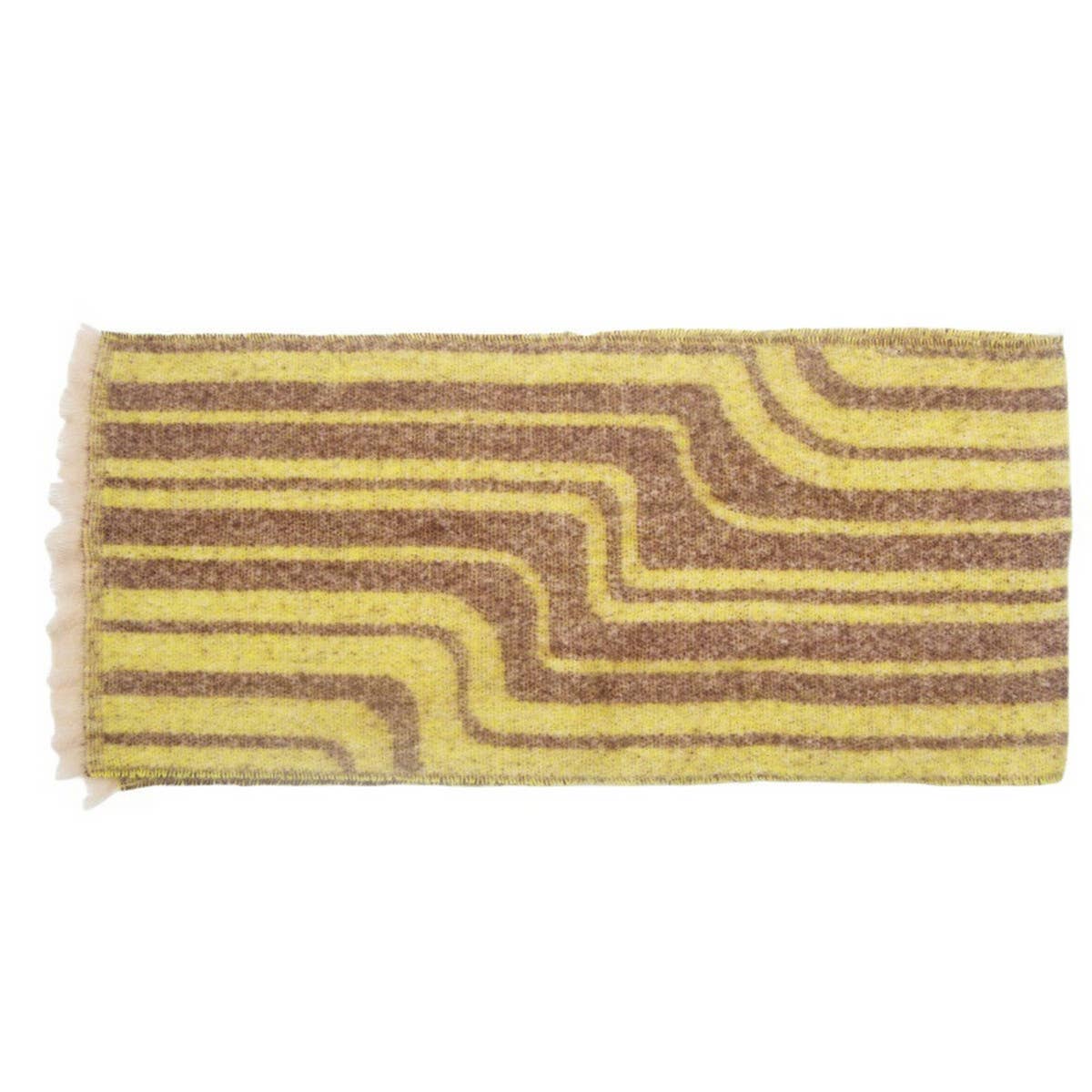 GEOMETRIC LOOP YARN WINTER SCARF WITH SHAWL WRAP_CWASC0870