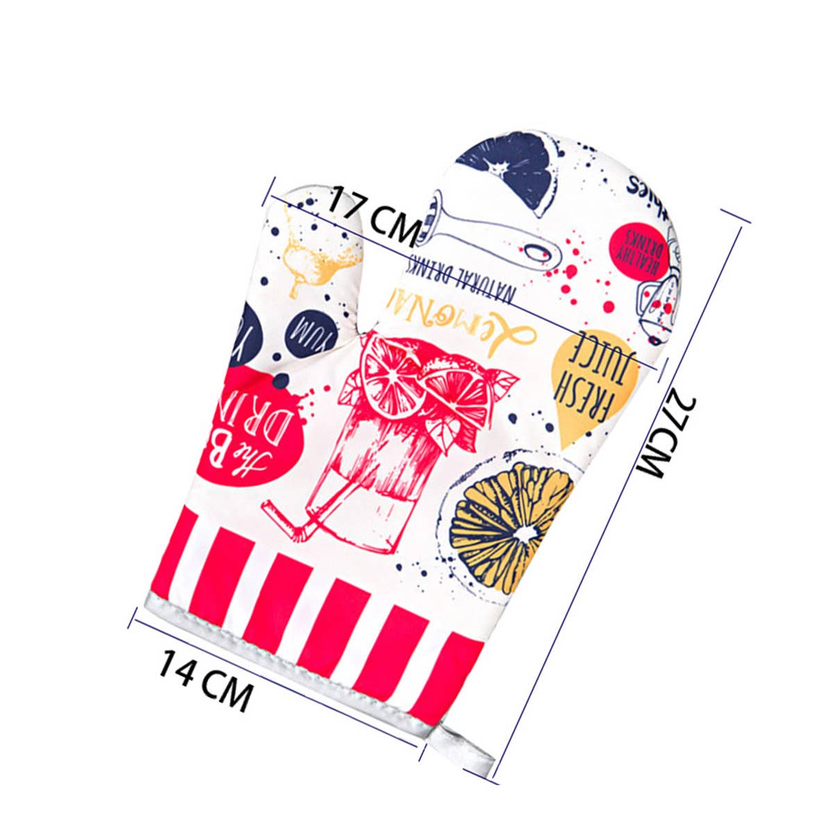 KITCHEN TWO PIECE BAKING SCALD PROOF GLOVES_CWMM1453