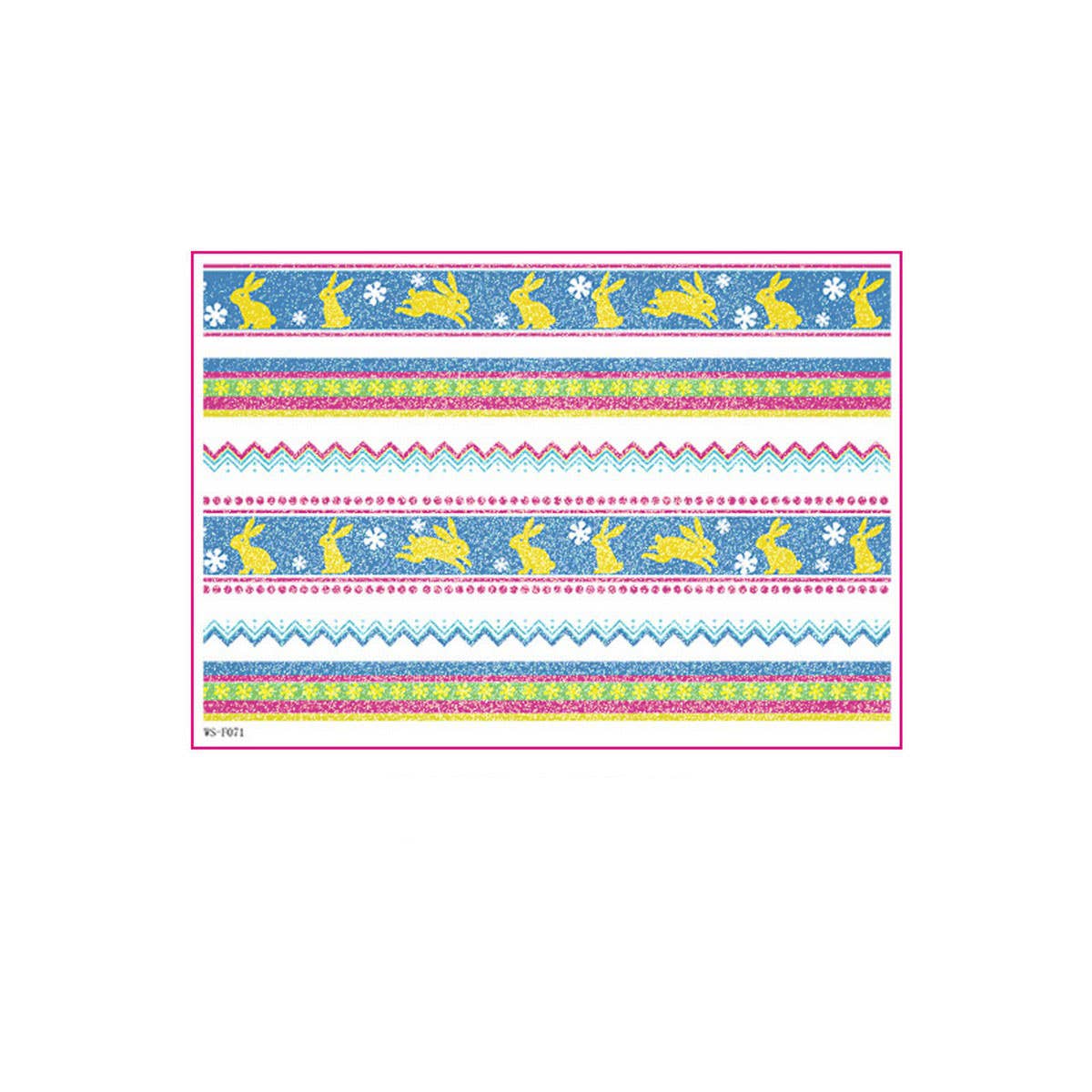 EASTER GLITTER WATER TRANSFER STICKERS FOR CANDLES_CWMM8367