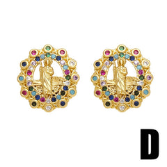 RETRO VIRGIN MARY EARRINGS_CWAJE0975
