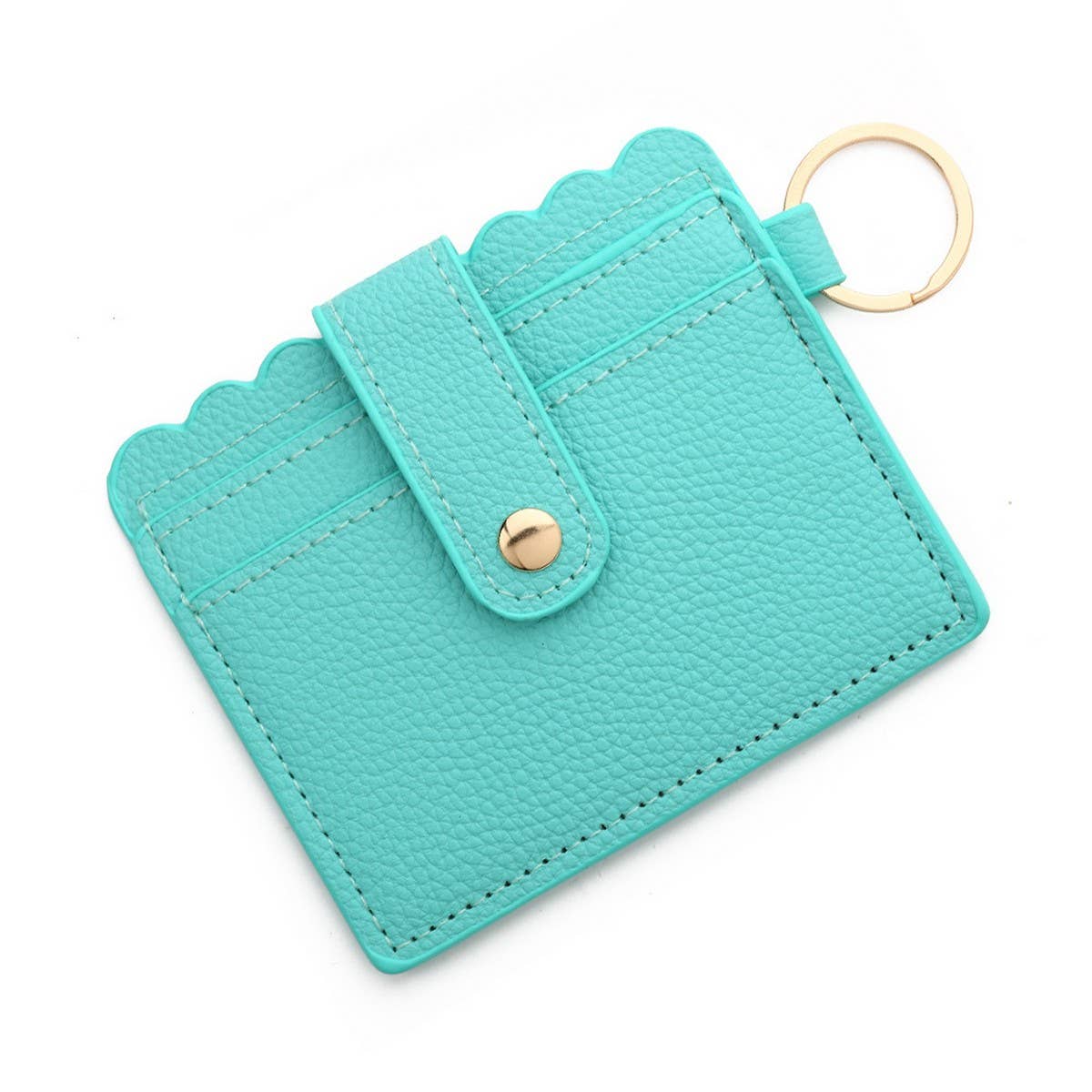 MULTI CARD PU WALLET WITH KEYCHAIN COIN POCKET_CWAB4937