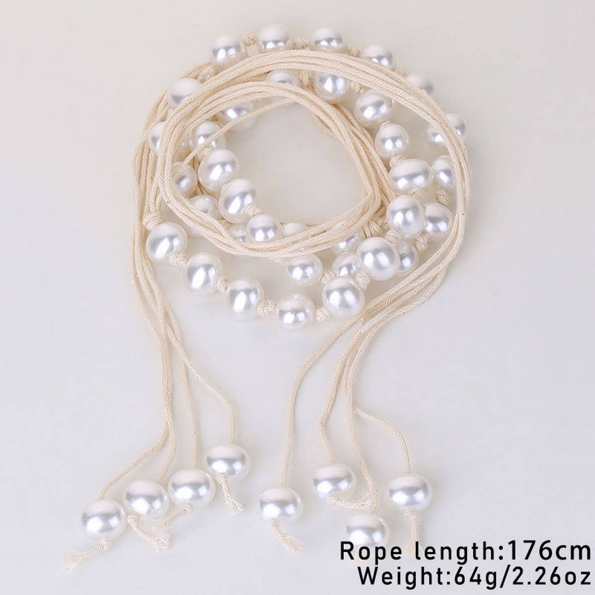 BOHO PEARL TASSEL CHAIN BELT FOR WOMEN DRESSES_CWMM6410