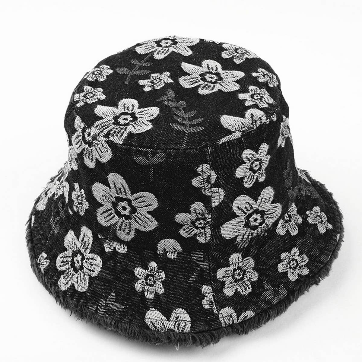 FRESH FLOWER EMBROIDERED BUCKET HAT_CWAH1550