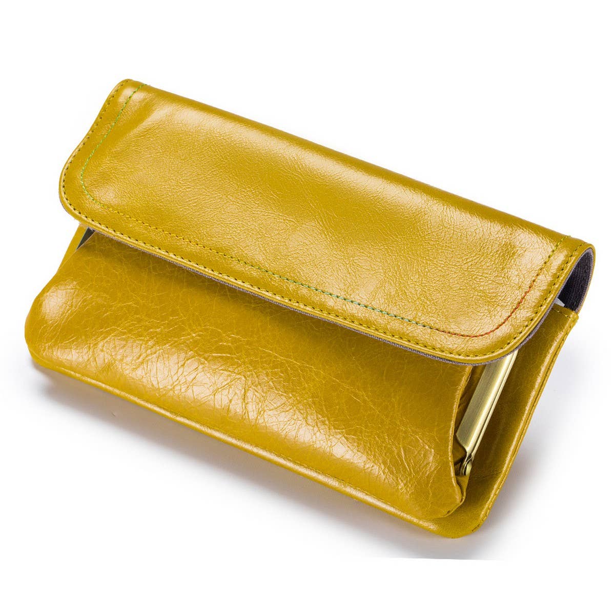 RETRO FASHION FIRST LAYER WAXED LEATHER WALLET_CWAB3789