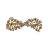SPRING CLIP HAIRPIN PEARL BOW SIDE CLIP TOP CLIP_CWAHA4796