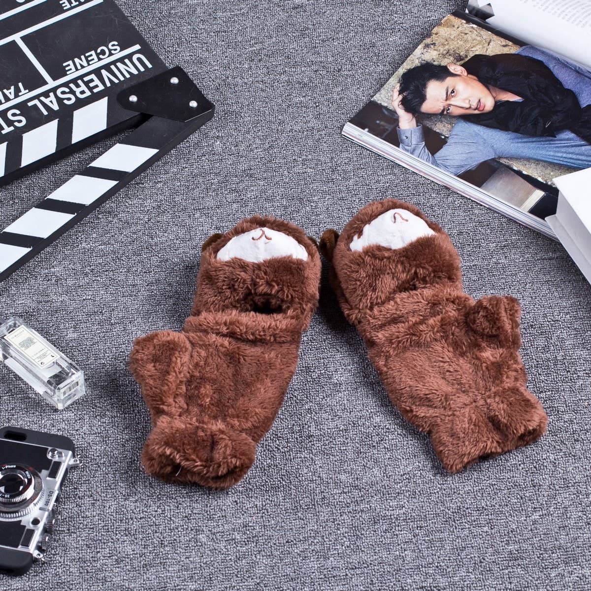NEW CUTE CARTOON THICK WARM ALPACA GLOVES_CWAG0268