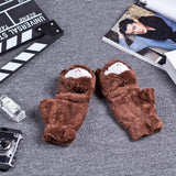 NEW CUTE CARTOON THICK WARM ALPACA GLOVES_CWAG0268