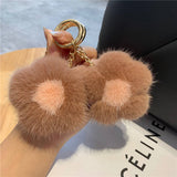 CUTE PLUSH FLOWER CAR KEYCHAIN BAG PENDANT_CWMM2528