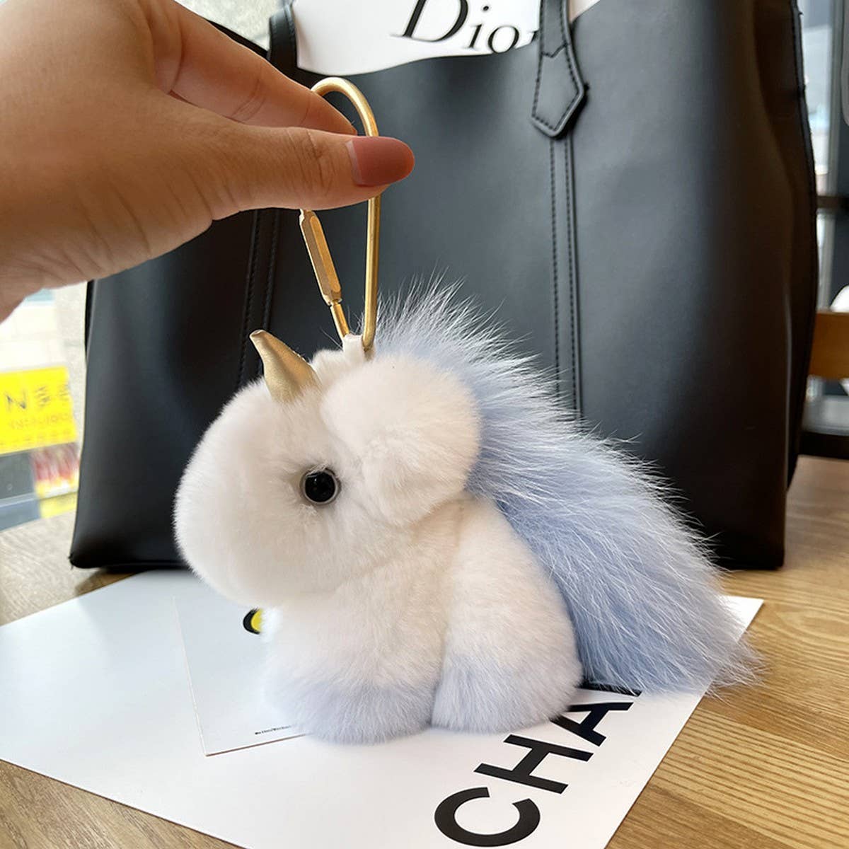 NEW CUTE PLUSH PONY BAG PENDANT CAR KEYCHAIN_CWMM2495