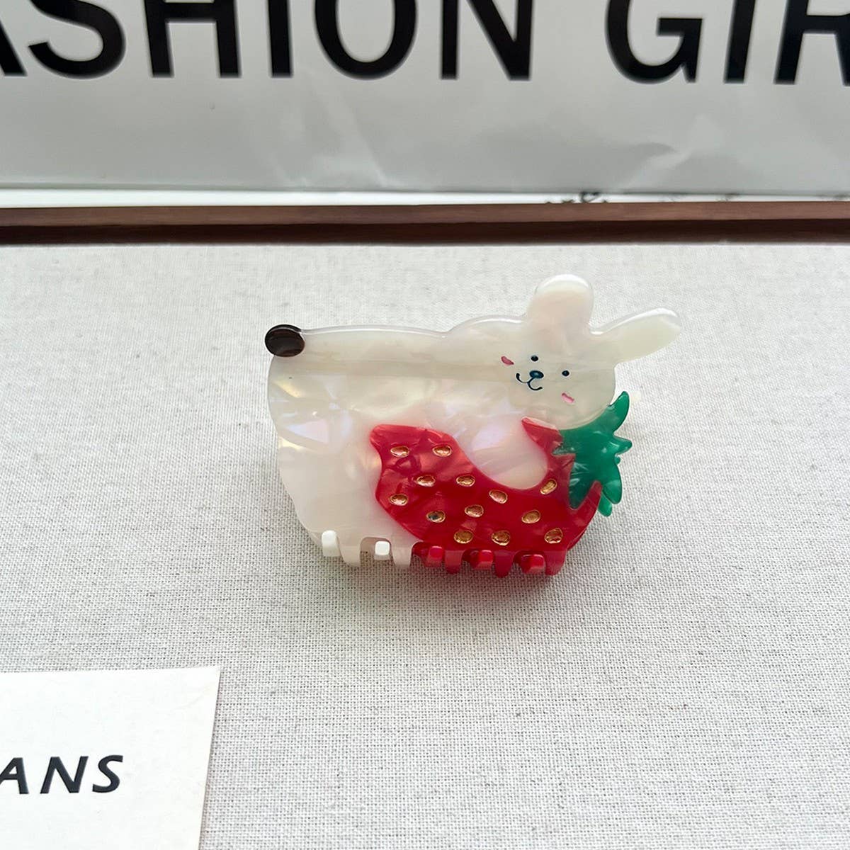 FRUIT SERIES ACETATE HAIR CLIPS WITH SHARK DESIGN_CWAHA5714