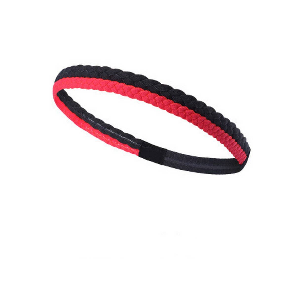 BRAIDED NON SLIP SILICONE SWEATBAND FOR SPORTS_CWMM7952