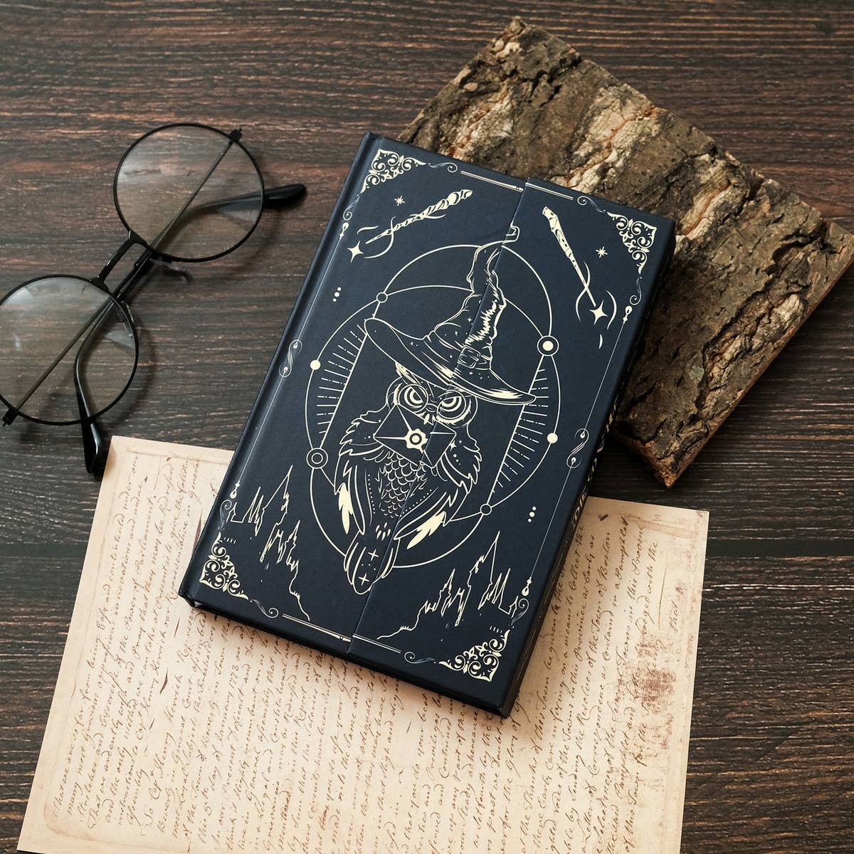 MAGIC OWL HARDCOVER PATTERN NOTEBOOK_CWMM1837