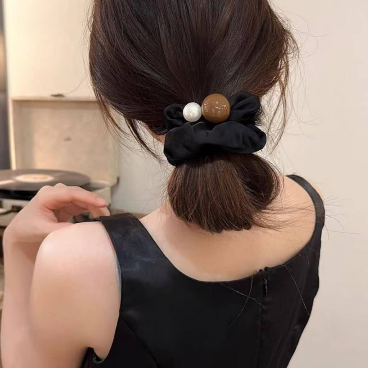 FRENCH FASHION NICHE DESIGN HAIR SCRUNCHIES_CWAHA2801