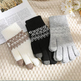 Winter Warm Touch Screen Wave Fleece Gloves_Cwag0192