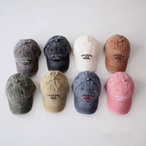 KIDS VINTAGE WASHED LETTER BASEBALL CAP CWAH2884