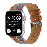 IWATCH8 1 PLUSH CHECKERED LEATHER STRAP_CWWW0049