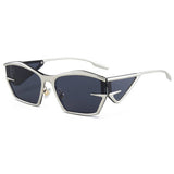 FUTURISTIC IRREGULAR METAL FASHION SUNGLASSES_CWASG1193