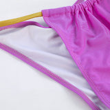 SEXY FLUORESCENT BIKINI NYLON TIE FRONT SWIMWEAR_CWMW0252