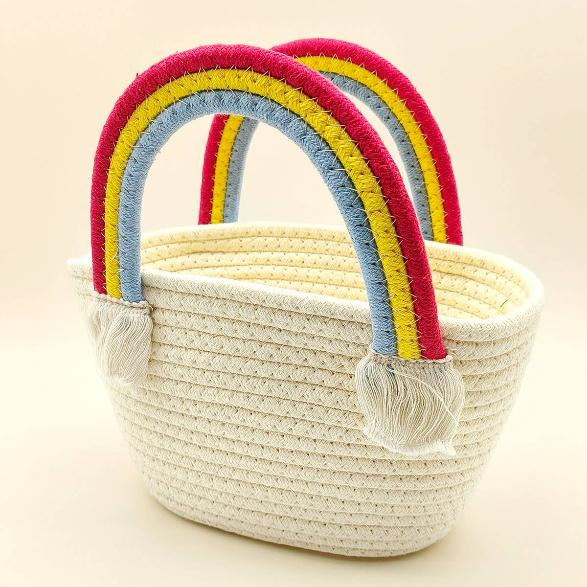 RAINBOW CLOUD HANDBAG WOVEN BAG_CWAB1887