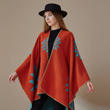 Warm Shawl Knitted Double-Sided Thickened Cape_Cwasc2166
