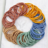 100PCS MULTI COLORED ELASTICS HAIR TIES SCRUNCHIES_CWAHA0136