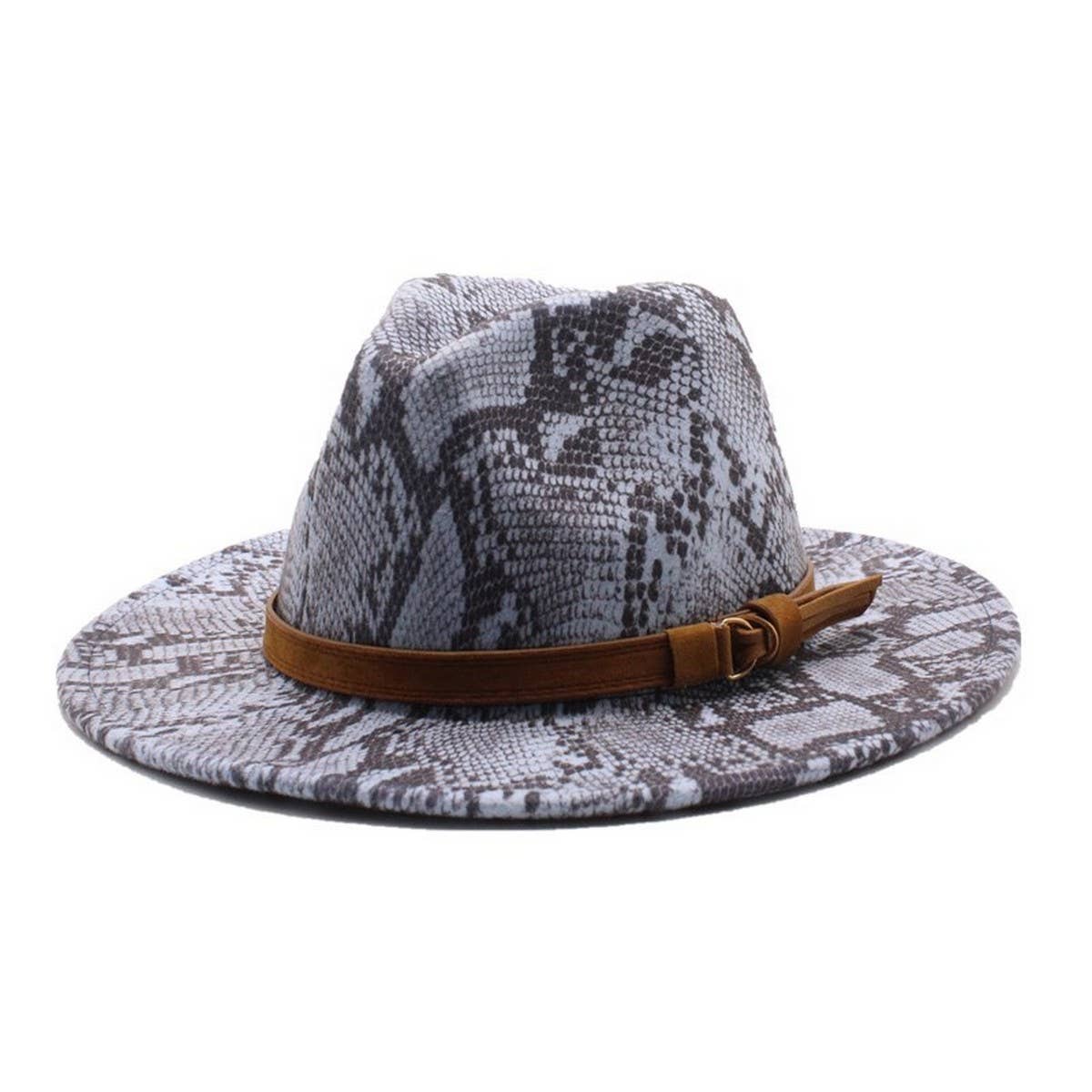 Wool Hat Snake Patte Casual Hat Jazz Hat Felt Hat_Cwah2592