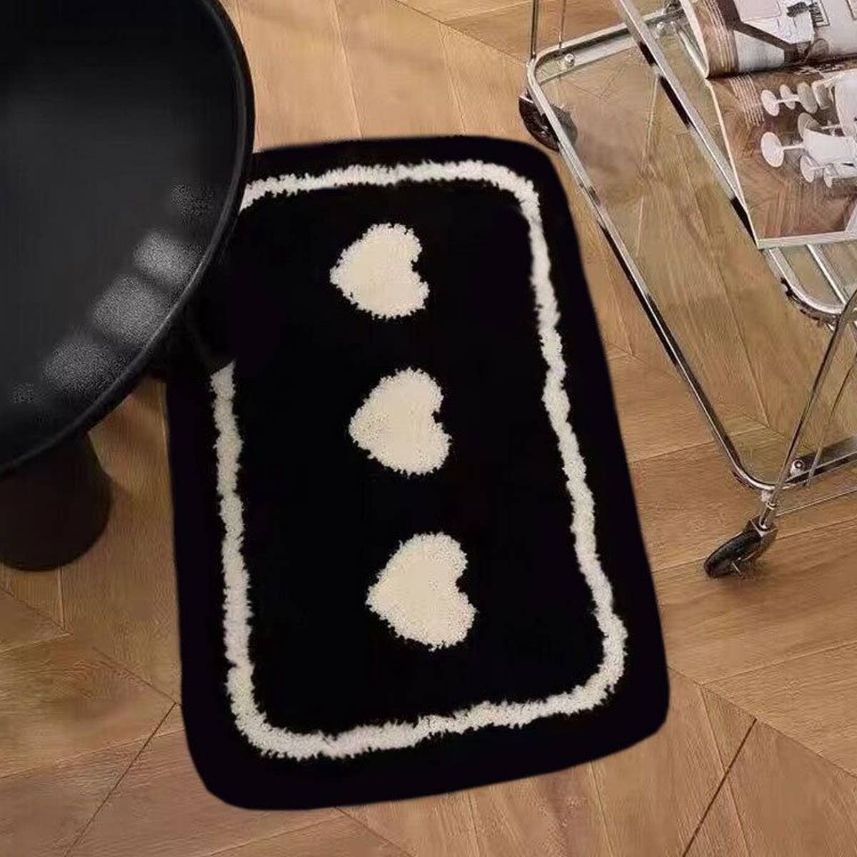 FLEECE BATHROOM MAT ABSORBENT NON SLIP DOOR RUG_CWMM7522