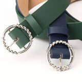 CLASSIC SIMPLE BELT WITH ALLOY ROUND BUCKLE_CWABE0402