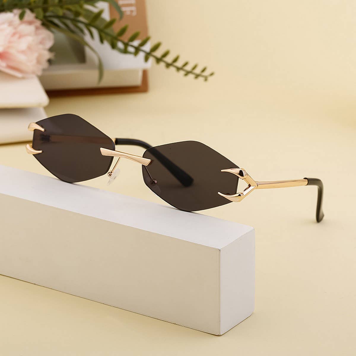 FRAMELESS STREET STYLE SUN PROTECTION SUNGLASSES_CWASG0746