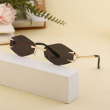 FRAMELESS STREET STYLE SUN PROTECTION SUNGLASSES_CWASG0746