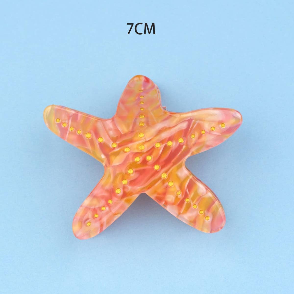 OCEAN BEACH FISH SEASHELL ACRYLIC HAIR CLAW CLIPS _CWAHA0552