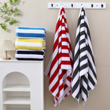 LARGE COTTON BEACH TOWEL BOLD STRIPE DESIGN_CWMM7604