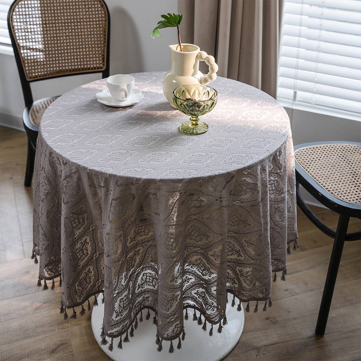 FOREST STYLE PASTORAL CROCHET COVER DINING TABLE_CWMM0965