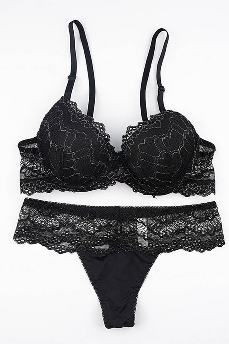 Cwmu00296_Sexy Lace Bra And Panty Set