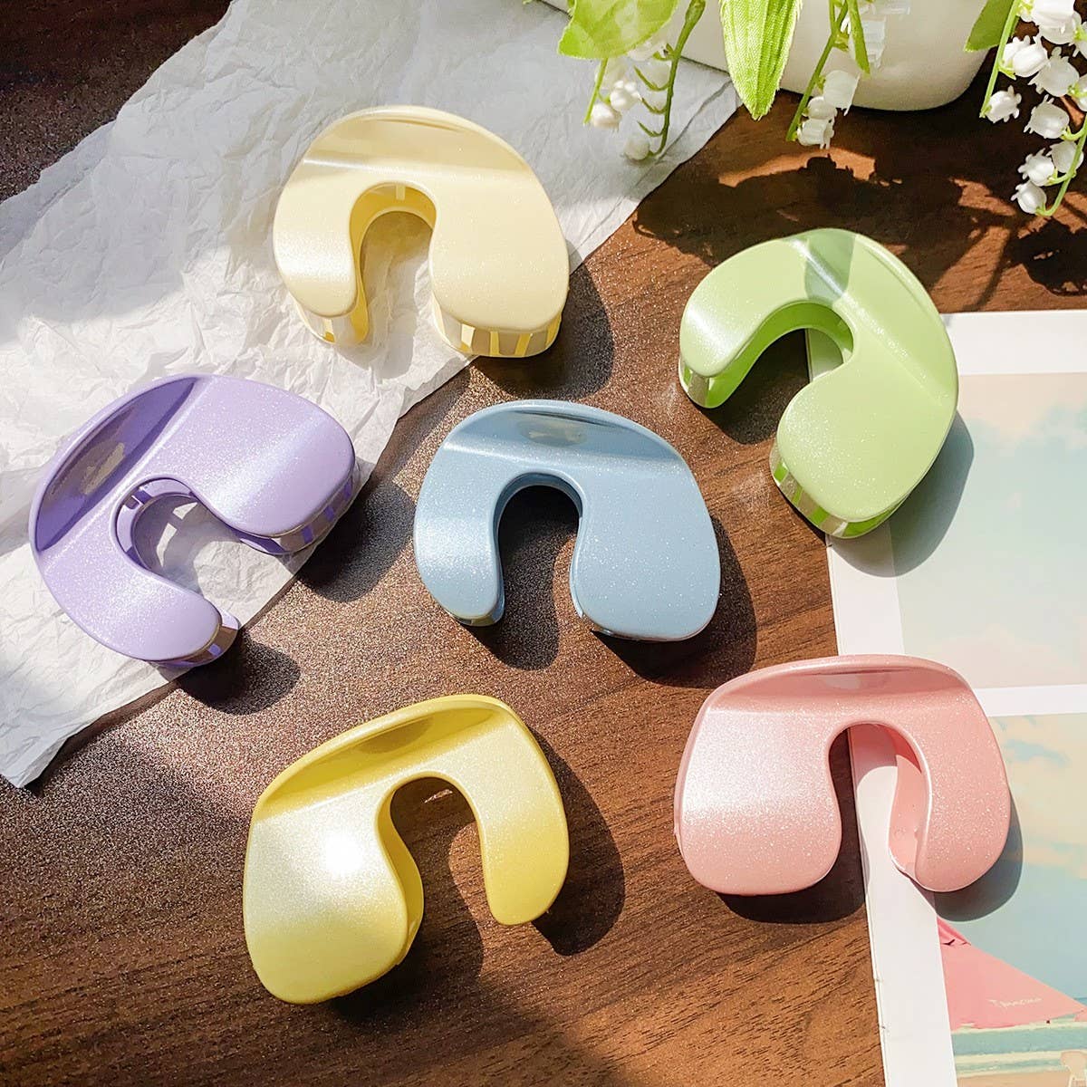 CANDY COLOR ARCHED FASHIONABLE AND GENTLE HAIRPIN_CWAHA1484