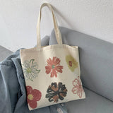 SPRING AND SUMMER CASUAL LITERARY CANVAS BAG_CWAB2143