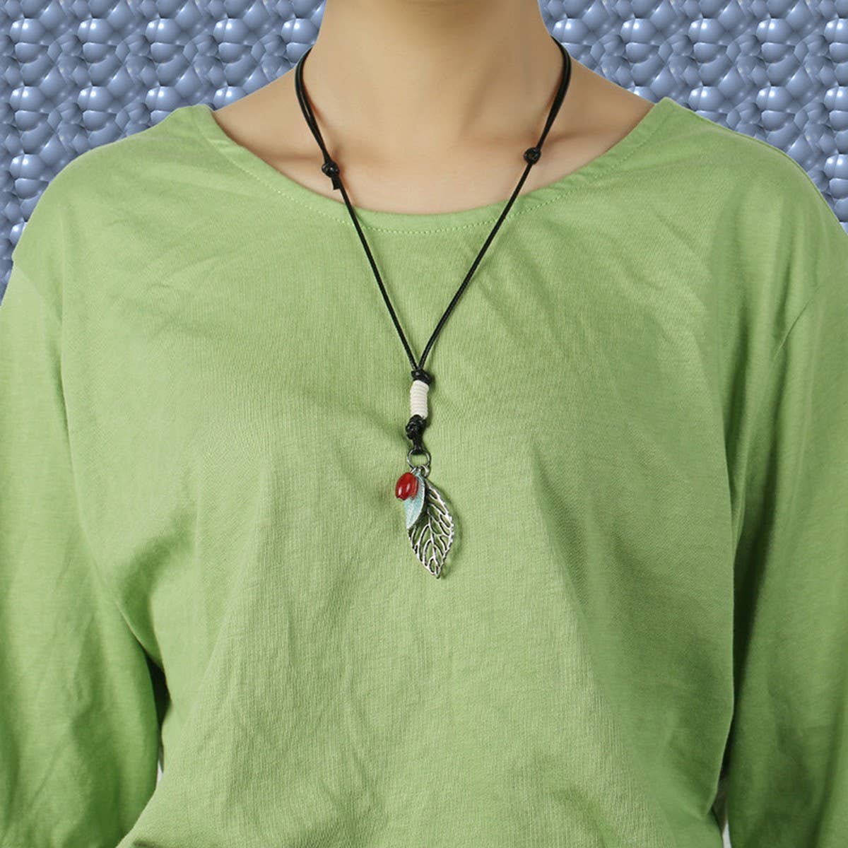 Womens Retro Geometric Sweater Chain_Cwmm4580