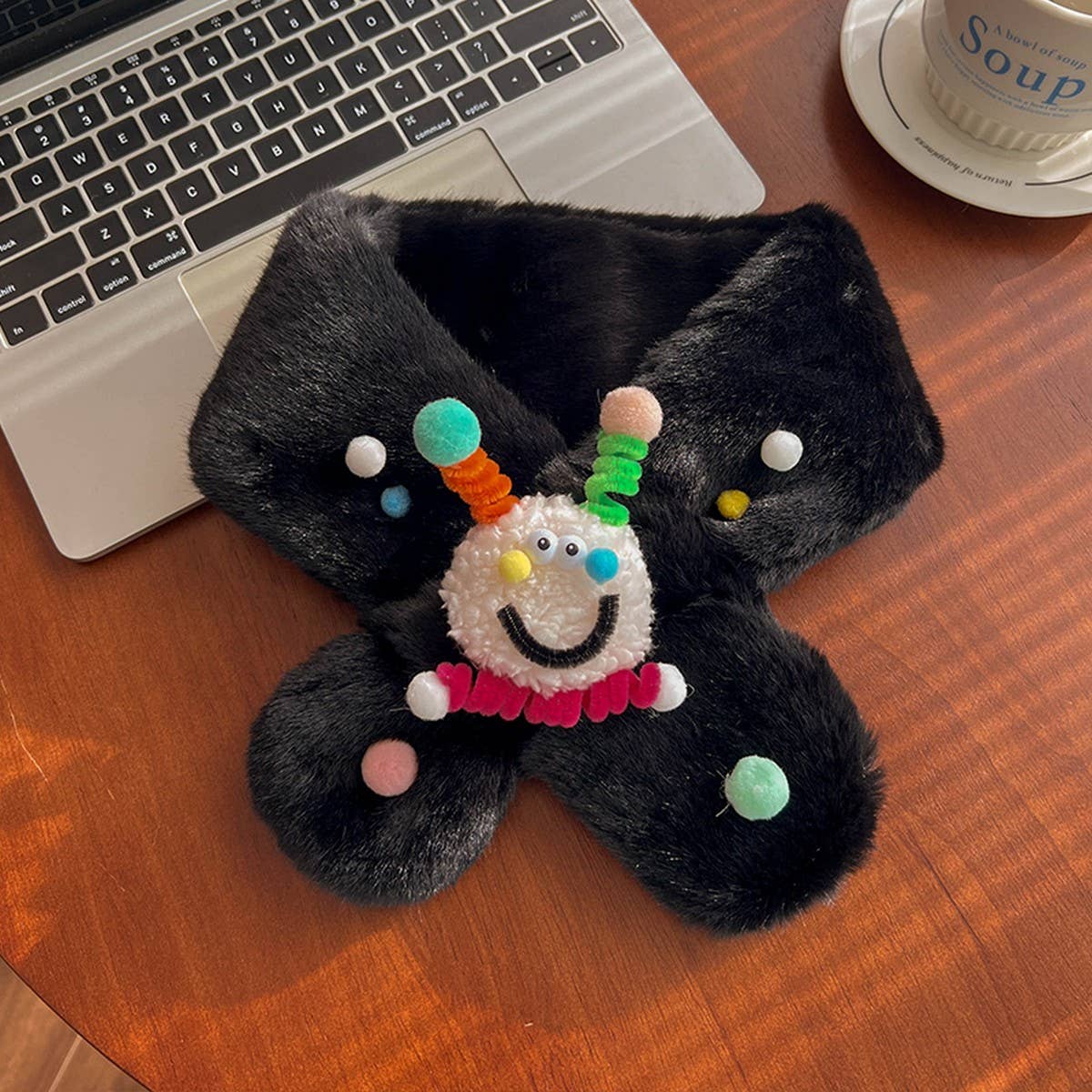 Cute And Funny All-Match Thick Warm Cross Scarf_Cwasc1504