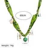 Trendy Colorful Scarf Pendant Necklace For Women_Cwaje05668