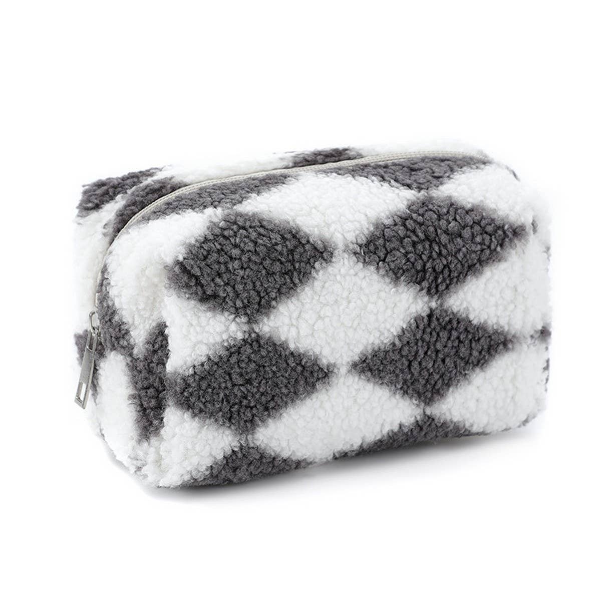 CHECKERBOARD LARGE CAPACITY MAKEUP BAG STORAGE BAG_CWAB1212