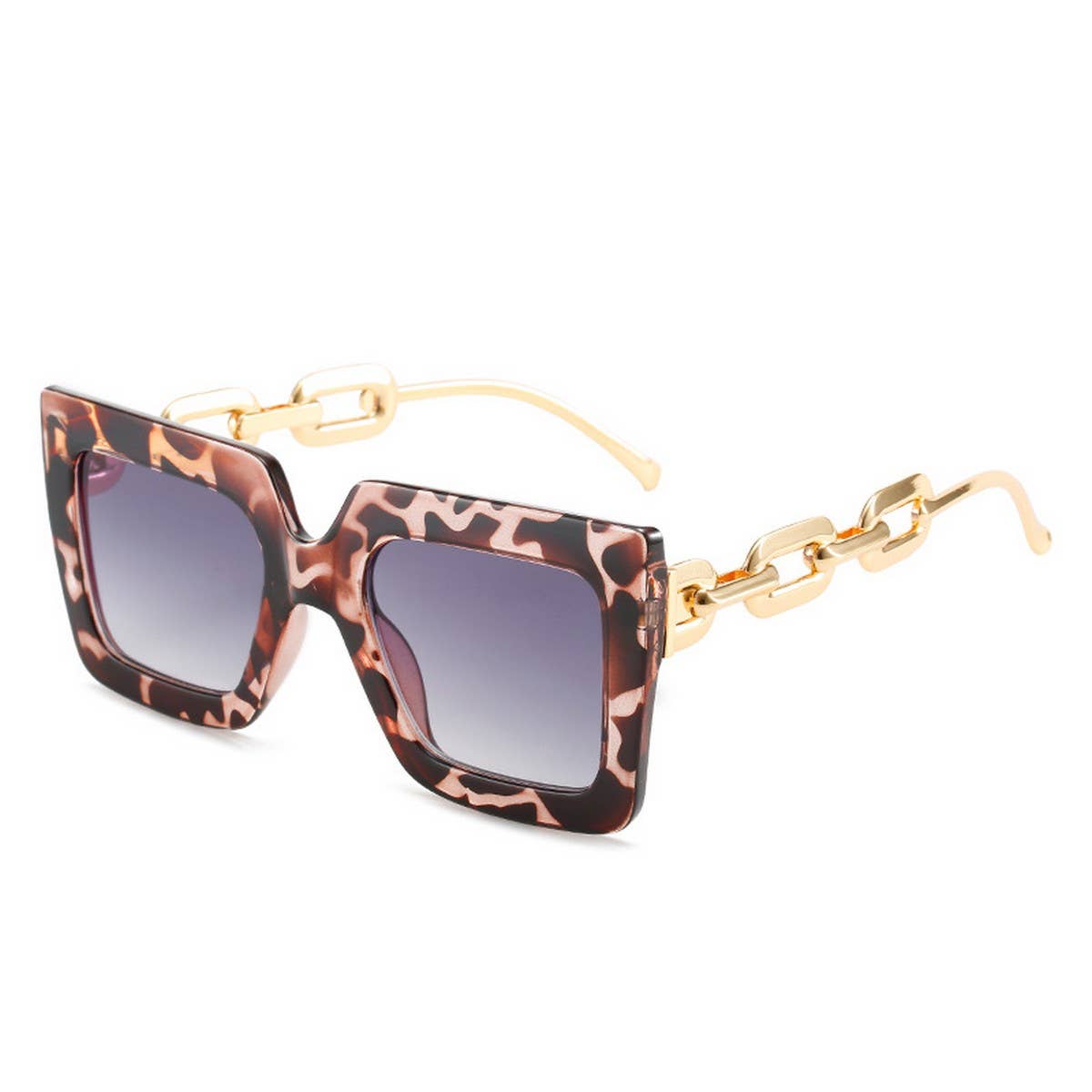 SQUARE FRAME CHAIN FASHION METAL SUNGLASSES WOMEN_CWASG0280