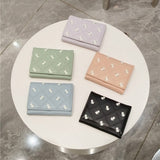 SMALL FRESH FLORAL SHORT TRI FOLD WALLET_CWAB2554