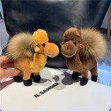 PERSONALIZED CREATIVE FUR BALL CAMEL BAG PENDANT_CWMM2545