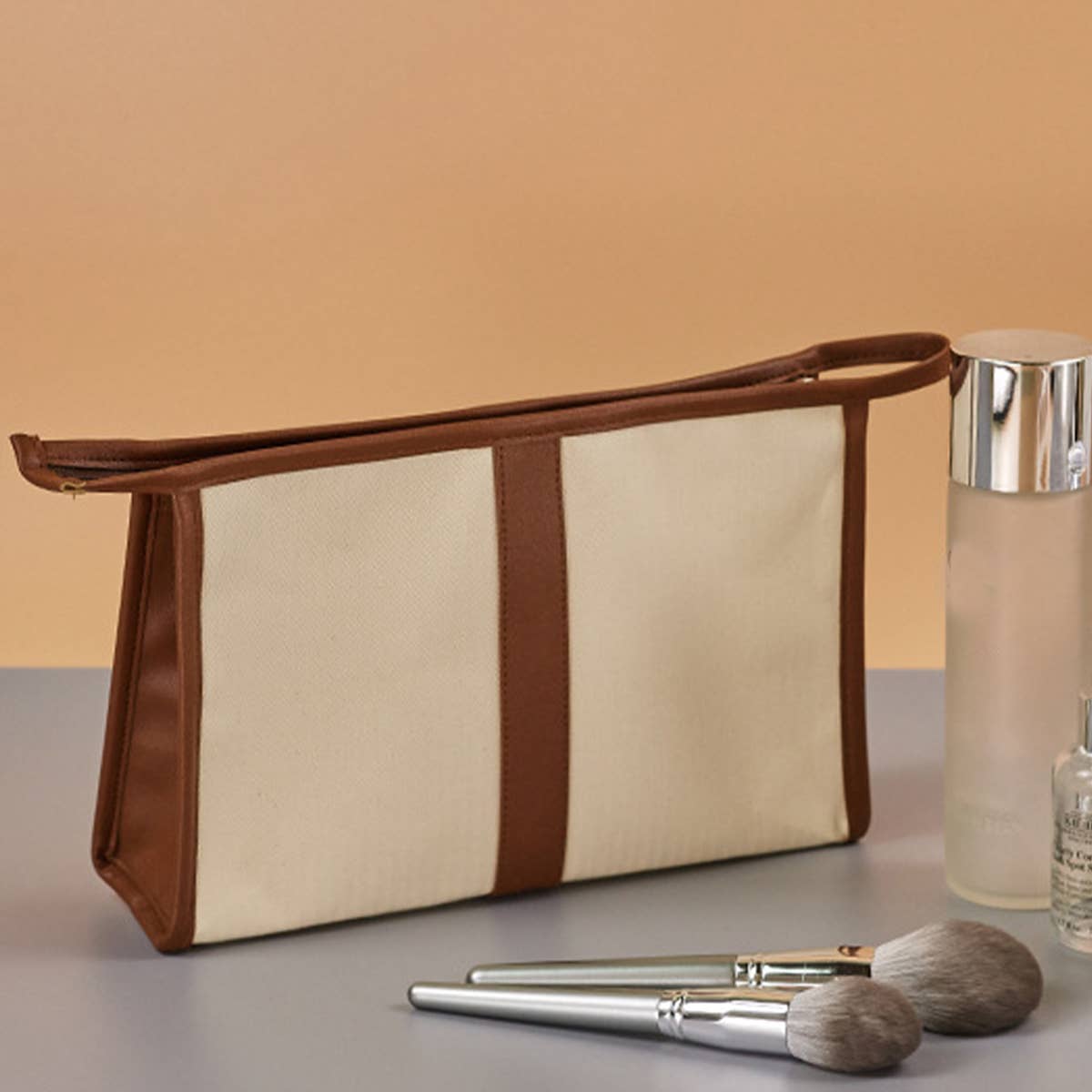 CANVAS PATCHWORK TRAVEL MAKEUP BAG_CWAB1432