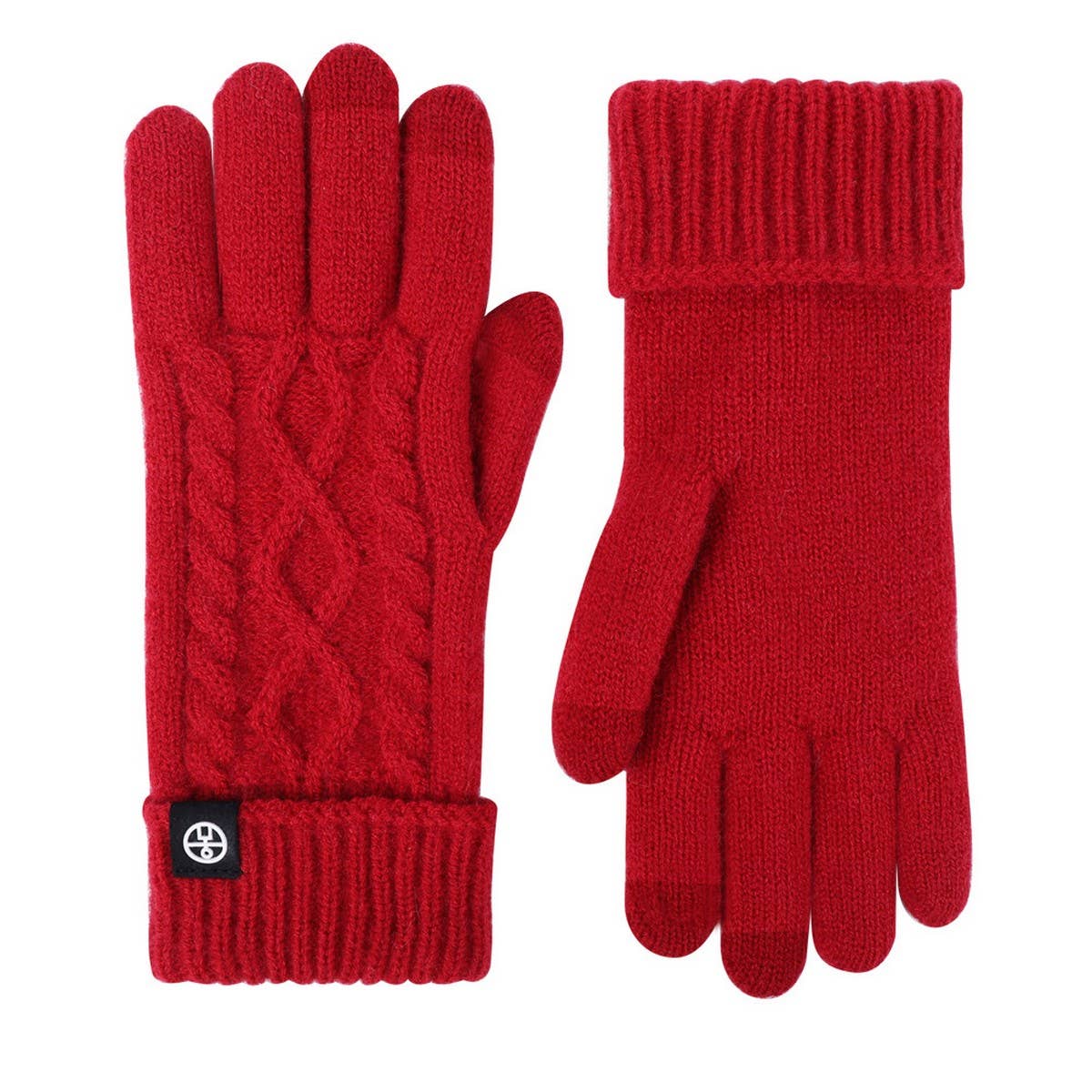 Winter Cycling Wool Twist Touch Screen Gloves_Cwag0391